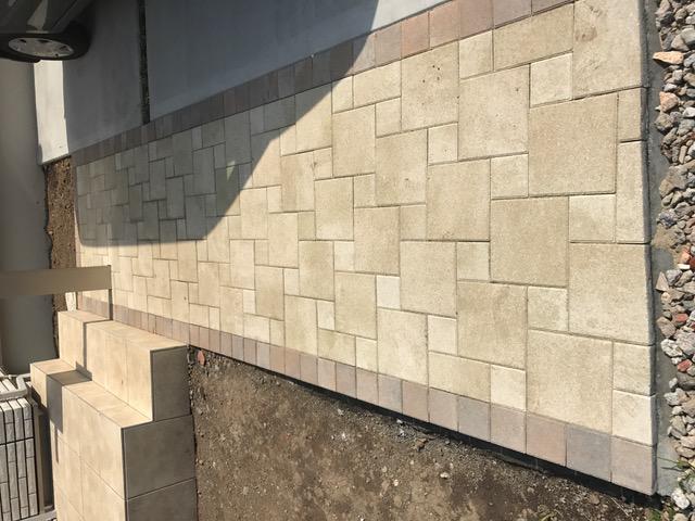 保水性インターロッキング シンプル外構
